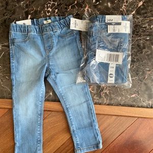 NWT LOT OF 2 Osh Kosh Girls Pull on Jegging 24m